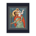 St. Christopher Prayer Card postcards