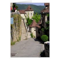 St-Cirq Lapopie, a street cards by Riviere St-Cirq Lapopie, a street cards