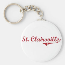 St. Clairsville Ohio Classic Design Keychain