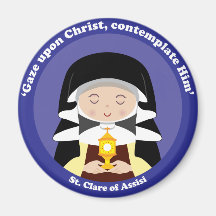 St. Clare of Assisi Refrigerator Magnet