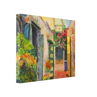 St. Croix Alley Gallery Wrap Canvas