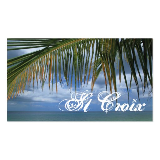 St Croix Gift Tag Business Cards (front side)