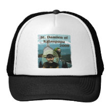St. Damien of Kalaupapa, Molokai, Hawaii Mesh Hats
