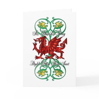 St. David's Day Greeting Card, Card Saint David's card