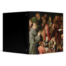 St. Diego of Alcala Giving Food to the Poor Binder