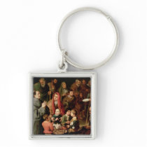 St. Diego of Alcala Giving Food to the Poor Keychains