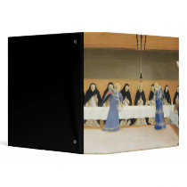 St. Dominic and his Companions Fed by Angels Vinyl Binder