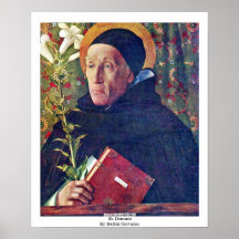 St. Dominic By Bellini Giovanni Posters