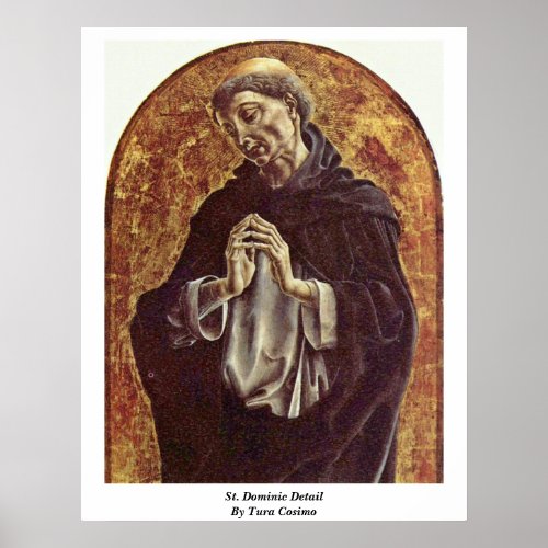St. Dominic Detail By Tura Cosimo Posters