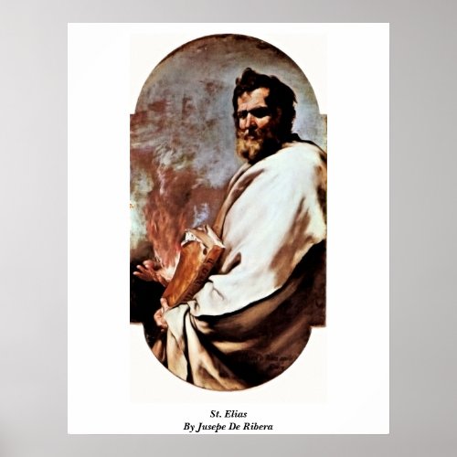 St. Elias By Jusepe De Ribera Print