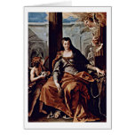St. Elizabeth Of Hungary By Sebastiano Ricci Card