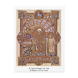 St. Erhard Reads The Fair By Master Of Uta-Codex postcards