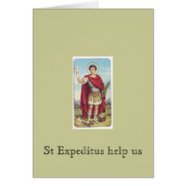 St Expeditus help us cards