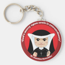 St. Faustina Kowalska Key Chains