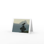 St Finians Bay Raven with Skelligs Greeting Card