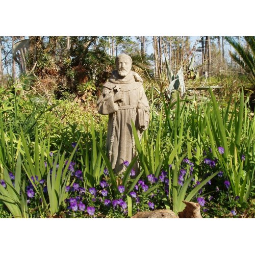 St. Francis Among Pansies card