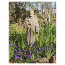 St. Francis Among Pansies Personalized Flyer