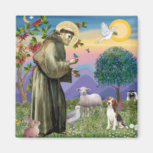 St Francis - Beagle 1 Fridge Magnet