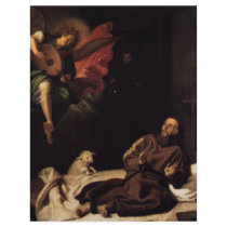 'St. Francis Comforted by an Angel' Full Color Flyer