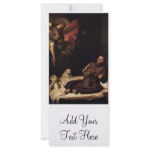 'St. Francis Comforted by an Angel' Rack Card Template
