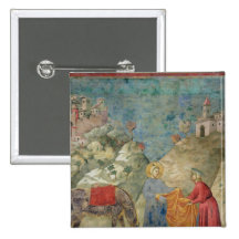 St. Francis Gives his Coat to a Stranger Pin