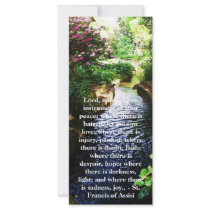 St. Francis of Assisi about FAITH Personalized Rack Card