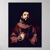 St. Francis of Assisi by Jusepe de Ribera Print