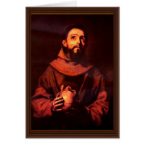 St. Francis Of Assisi By Ribera José De Card