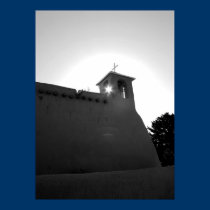 St. Francis of Assisi Church in b&w posters