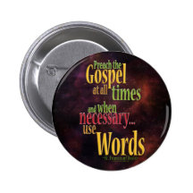 St. Francis of Assisi Quote Button