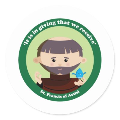 St. Francis of Assisi Round Sticker