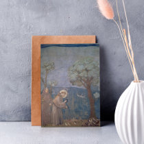 St. Francis Preaching to the Birds, 1297-99 Greeting Cards