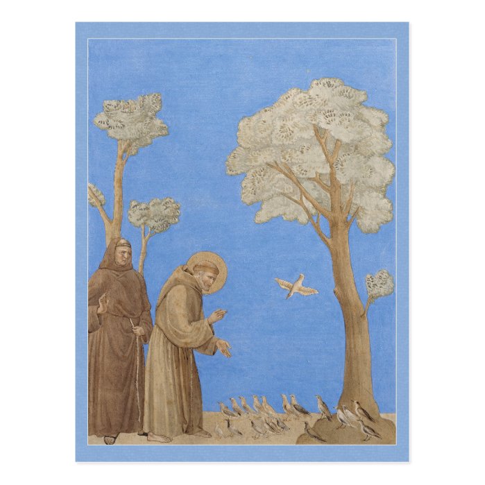 St. Francis preaching to the birds CC0582 Postcard