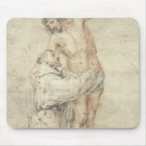 St. Francis Rejecting the World and Embracing Mousepad