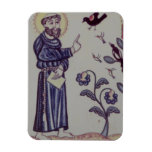St Francis talking to the Bird Vinyl Magnets