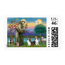 St Francis (W) - Two Shelties (D&L) Stamp