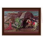 St. George And The Dragon By Uccello Paolo Cards
