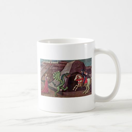 St. George And The Dragon By Uccello Paolo Coffee Mugs