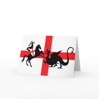 St George and the Dragon zazzle_card