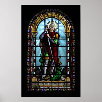 St George and the dragon print print