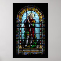 St George and the dragon print