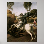 St. George and the Dragon, Raphael Poster