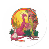 St.George and the Dragon Sticker