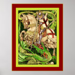 St. George and the Dragon  ~ Vintage Art Nouveau Posters