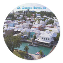 St. George Bermuda Round Stickers