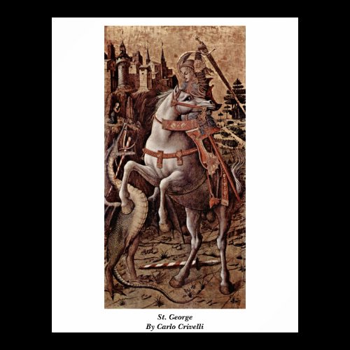 St. George By Carlo Crivelli Posters