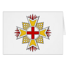 St. George Cross (Bavaria) cards by FlagTshirts St. George Cross (Bavaria) cards