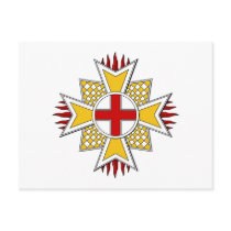 St. George Cross (Bavaria) postcards by FlagTshirts St. George Cross (Bavaria) postcards