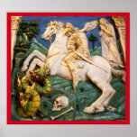 St. George,Dragon and Princess Poster