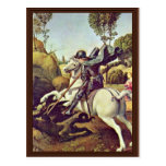St. George Fighting The Dragon By Raffael Postcard